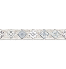 Бордюр Alma Ceramica BWU58TVS404 Trevis 50x8.2 бежевый матовый под камень / с орнаментом