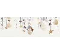 Декоративная плитка Alma Ceramica DWA11ALD424 Ailand 60x20 белая / бежевая глазурованная глянцевая морские мотивы