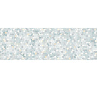 Декоративная плитка Alma Ceramica DWA11ALS006 Alaris 60x20 голубой / белая глянцевая под мозаику