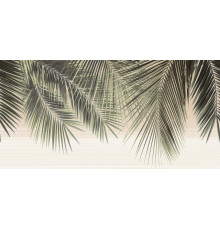 Декоративная плитка Alma Ceramica DWU09DLM001 Del mare 50x24.9 зеленая / бежевая глазурованная глянцевая растительность