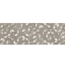 Декоративная плитка Alma Ceramica DWU12RLA44R Riola 74x24.6 коричневая глянцевая под камень / с орнаментом