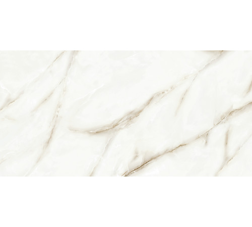 Керамогранит Alma Ceramica GFA114BCH00L Bianco Chiara 114x57 кремовый лаппатированный под мрамор