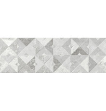 Настенная плитка Alma Ceramica TWA11MAS017 Mars 60x20 белая / серая матовая под геометрию