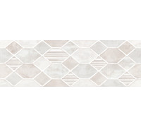 Настенная плитка Alma Ceramica TWA11RXN404 Roxana 60x20 бежевая глянцевая с орнаментом