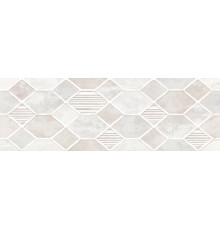 Настенная плитка Alma Ceramica TWA11RXN404 Roxana 60x20 бежевая глянцевая с орнаментом