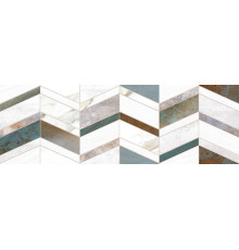 Настенная плитка Alma Ceramica TWU12OXD17R Oxide 74x24.6 микс глянцевая рельефная под мозаику