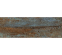 Настенная плитка Alma Ceramica TWU12OXD40R Oxide 74x24.6 голубая / коричневая глянцевая под металл