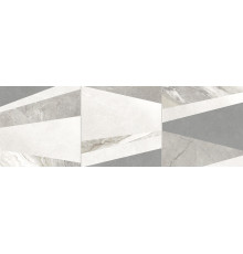 Настенная плитка Alma Ceramica TWU3090ATU27R Anturin 30x90 белая / серая матовая под бетон / под камень / абстракция