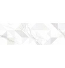 Настенная плитка Alma Ceramica TWU93IBR17R Iceberg 30x90 белая глянцевая с орнаментом