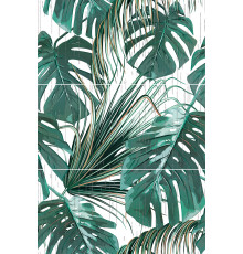 Панно Altacera SW9PAR55 Paradise S/3 75x50 зеленое глянцевое под флористику