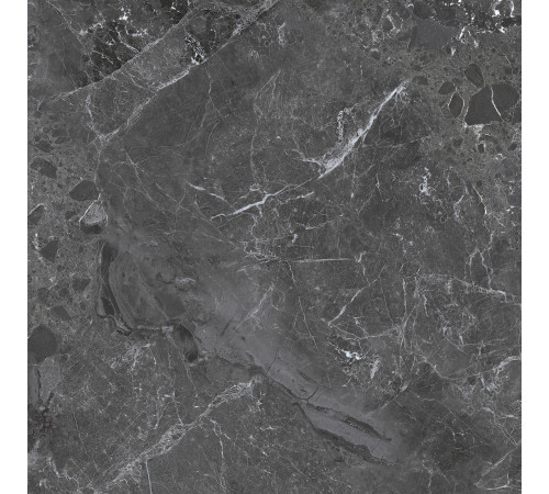 Керамогранит Delacora 6060GRY99 Greiny Dark Sugar 60x60 черный лаппатированный под камень