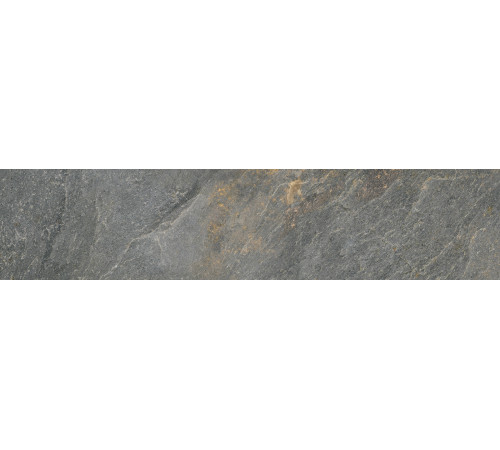 Керамогранит Delacora GP2090SNN25L Santorini Graphite 20x90 графит лаппатированный / рельефный под камень