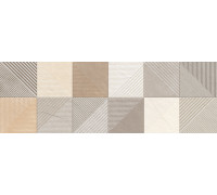 Настенная плитка Delacora WT15SFR05R Safari 24.6x74 микс матовая под мозаику /геометрия / полосы