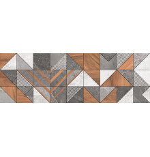Настенная плитка Delacora WT93KIT55 Kioto Triangle 30x90 микс глянцевая под камень / под мозаику / под дерево / геометрия
