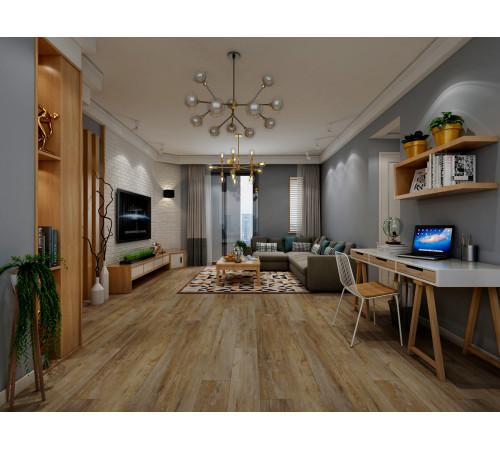 SPC Floorwood Genesis 0,5/43 4U micro (1220 х 182 х 5 мм) с подложкой MV02 Дуб Артас Arthas Oak ( 2,44244 кв.м.)