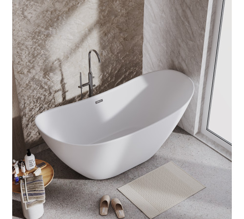Ванна отдельностоящая Grossman Galaxy GR-2103M (180х77х72) цвет белый матовый