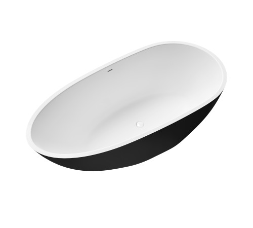 Ванна отдельностоящая Grossman Fly GR-1102MB (170х80х60) цвет черный/белый матовый