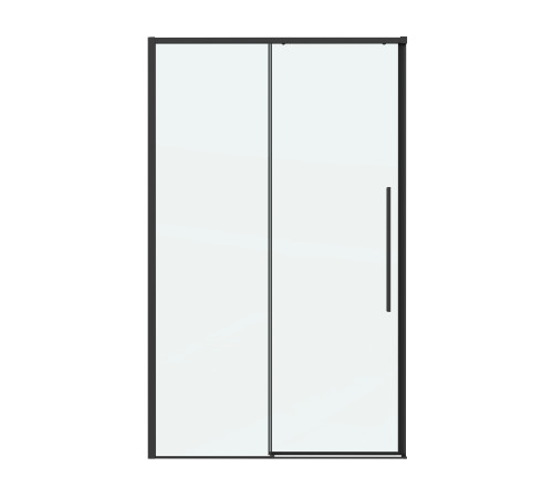Дверь в нишу Grossman Galaxy 100.K33.01.110.21.00 (110х195) черный матовый,стекло прозрачное,раздвижная