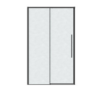 Дверь в нишу Grossman Galaxy 100.K33.01.110.21.02 (110х195) черный матовый,стекло шиншилла,раздвижная