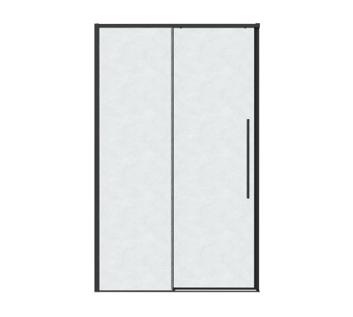 Дверь в нишу Grossman Galaxy 100.K33.01.130.21.02 (130х195) черный матовый,стекло шиншилла,раздвижная