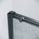 Дверь в нишу Grossman Galaxy 100.K33.01.130.21.02 (130х195) черный матовый,стекло шиншилла,раздвижная