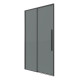 Дверь в нишу Grossman Galaxy 100.K33.01.130.42.10 (130х195) графит сатин,стекло тонированное,раздвижная