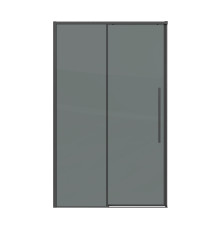 Дверь в нишу Grossman Galaxy 100.K33.01.120.42.10 (120х195) графит сатин,стекло тонированное,раздвижная