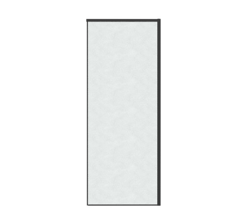 Боковая стенка Grossman Galaxy 200.K33.01.70.21.02 (70х195) черный матовый,стекло шиншилла