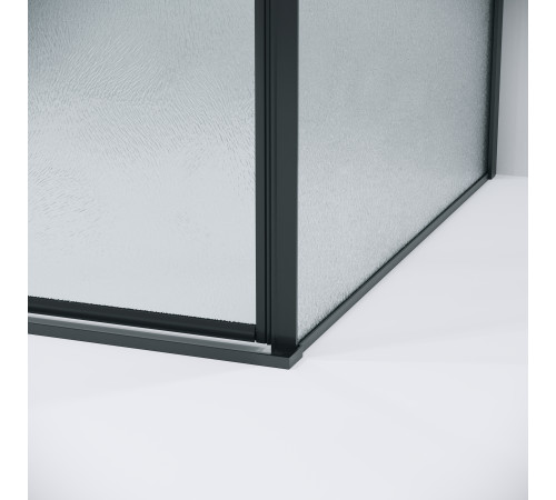 Боковая стенка Grossman Galaxy 200.K33.01.70.21.02 (70х195) черный матовый,стекло шиншилла