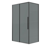 Душевое ограждение Grossman Galaxy 100.K33.01.100.21.10-200.K33.01.90.21.10 (100х90х195) раздвижная,черный матовый,стекло тонированное