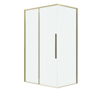 Душевое ограждение Grossman Galaxy 100.K33.01.100.32.00-200.K33.01.80.32.00 (100х80х195) раздвижная,золото сатин,стекло прозрачное