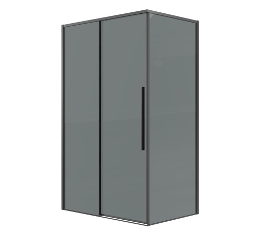 Боковая стенка Grossman Galaxy 200.K33.01.100.42.10 (100х195) графит сатин,стекло тонированное