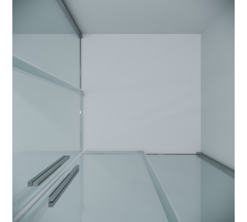 1/2 душевого ограждения Grossman Galaxy 1/2.K33.01.10.10.00 (100х195) хром,стекло прозрачное