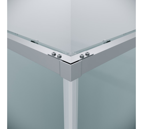 1/2 душевого ограждения Grossman Galaxy 1/2.K33.01.10.10.00 (100х195) хром,стекло прозрачное