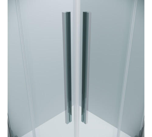 1/2 душевого ограждения Grossman Galaxy 1/2.K33.01.10.10.00 (100х195) хром,стекло прозрачное