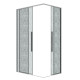 Душевое ограждение Grossman Galaxy 1/2.K33.01.70.10.02-1/2.K33.01.11L.10.02 (70х110х195) раздвижная,хром,стекло шиншилла