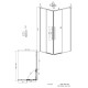 Душевое ограждение Grossman Galaxy 1/2.K33.01.12.10.02-1/2.K33.01.80L.10.02 (120х80х195) раздвижная,хром,стекло шиншилла
