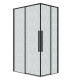 Душевое ограждение Grossman Galaxy 1/2.K33.01.80.21.02-1/2.K33.01.12L.21.02 (80х120х195) раздвижная,черный матовый,стекло шиншилла