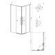 1/2 душевого ограждения Grossman Galaxy 1/2.K33.01.12.21.02 (120х195) правая,черный матовый,стекло шиншилла