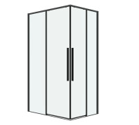 Душевое ограждение Grossman Galaxy 1/2.K33.01.10.42.00-1/2.K33.01.70.42.00 (100х70х195) раздвижная,графит сатин,стекло прозрачное