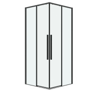 Душевое ограждение Grossman Galaxy 1/2.K33.01.70.42.00-1/2.K33.01.70.42.00 (70х70х195) раздвижная,графит сатин,стекло прозрачное