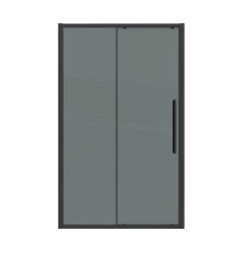 Дверь в нишу Grossman Cosmo 100.K33.02.130.21.10 (130х195) черный матовый,стекло тонированное,раздвижная