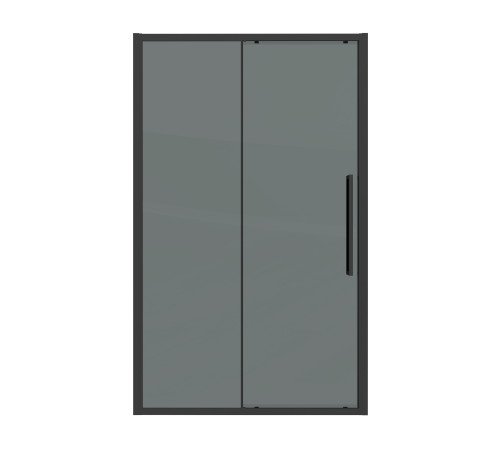 Дверь в нишу Grossman Cosmo 100.K33.02.100.21.10 (100х195) черный матовый,стекло тонированное,раздвижная
