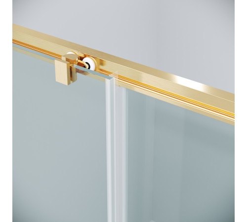 Дверь в нишу Grossman Cosmo 100.K33.02.100.32.00 (100х195) золото сатин,стекло прозрачное,раздвижная