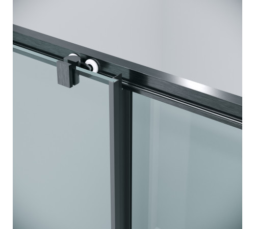 Дверь в нишу Grossman Cosmo 100.K33.02.120.42.00 (120х195) графит сатин,стекло прозрачное,раздвижная