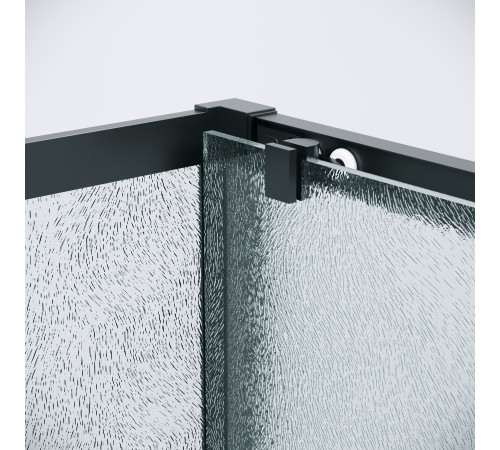 Боковая стенка Grossman Cosmo 200.K33.02.90.21.02 (90х195) черный матовый,стекло шиншилла