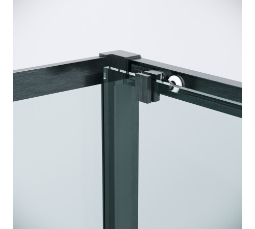 Боковая стенка Grossman Cosmo 200.K33.02.70.42.00 (70х195) графит сатин,стекло прозрачное