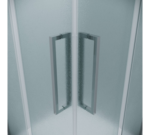 Душевое ограждение Grossman Cosmo 300.K33.02.1010.10.02 (100х100х195) квадрат,раздвижная,хром,стекло шиншилла