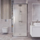 Душевое ограждение Grossman Cosmo 300.K33.02.1010.10.02 (100х100х195) квадрат,раздвижная,хром,стекло шиншилла