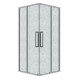 Душевое ограждение Grossman Cosmo 300.K33.02.1010.10.02 (100х100х195) квадрат,раздвижная,хром,стекло шиншилла